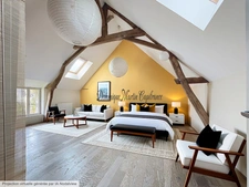 RUILLE SUR LOIR (72), maison 189m²- 7 pièces- terrains de 2845m²- garage- dépendances- puits
