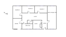TREHET (41) - Single-storey house for sale - 86m² - 4 rooms - garage, terrace, barbecue, 1025m² garden