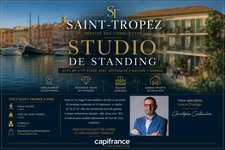 SAINT-TROPEZ – PLACE DES LICES – STUDIO DE STANDING AVEC BALCON ET GARAGE