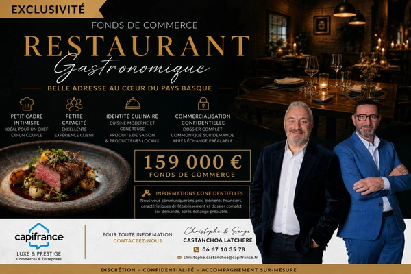 FONDS DE COMMERCE RESTAURANT GASTRONOMIQUE | CAMBO-LES-BAINS