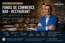 Fonds de commerce Bar – Restaurant à vendre | Saint-Jean-de-Luz – Centre-ville