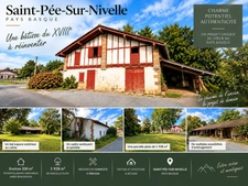 Saint-Pée-sur-Nivelle Une bâtisse du XVIIIᵉ à réinventer, près de 200 m² de potentiel