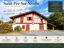 Saint-Pée-sur-Nivelle Une bâtisse du XVIIIᵉ à réinventer, près de 200 m² de potentiel