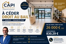 À CÉDER – DROIT AU BAIL COMMERCIAL – HENDAYE PORT