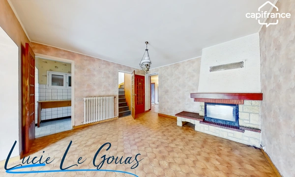 Maison mitoyenne 8 pièces à vendre PIENNES (54) commerce et terrain constructible