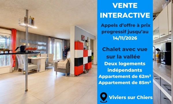 Chalet avec vue sur la vallée – Deux logements indépendants