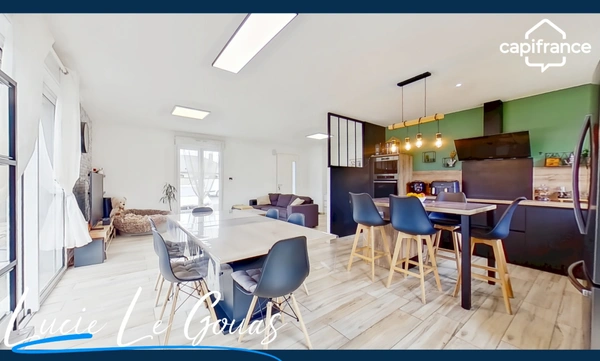 Maison individuelle de plain-pied de 2022 – 106 m² habitables sur 10 ares