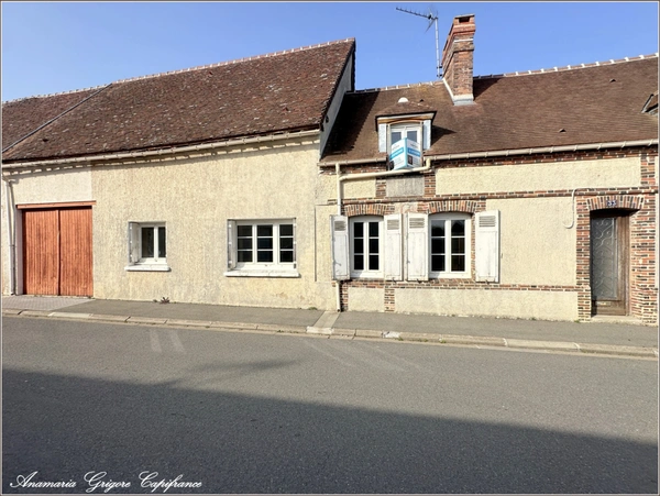 COURVILLE SUR EURE (28190), Rue Georges Fessard, maison à renover de 100m², 2 chambres, garage