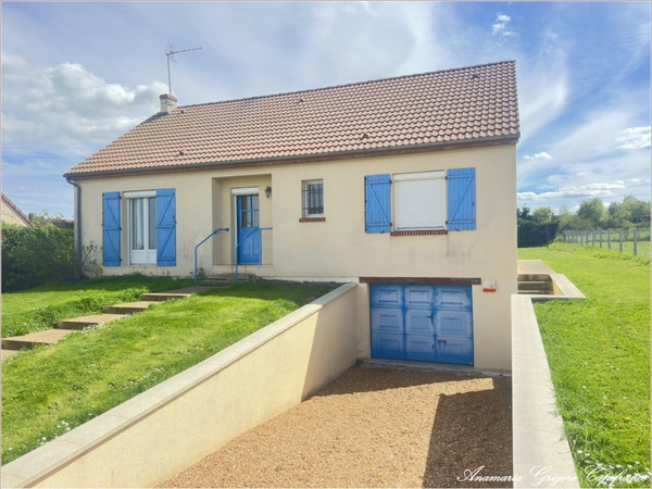 CHUISNES ( 28190) - Maison familiale 102m²,  3 chambres (possibilité d'une quatrième) terrain 1141 m², sous-sol total