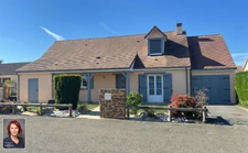 COURVILLE SUR EURE (28) - Maison 123 m², 3 chambres (plain pied), terrain clos de 625 m²
