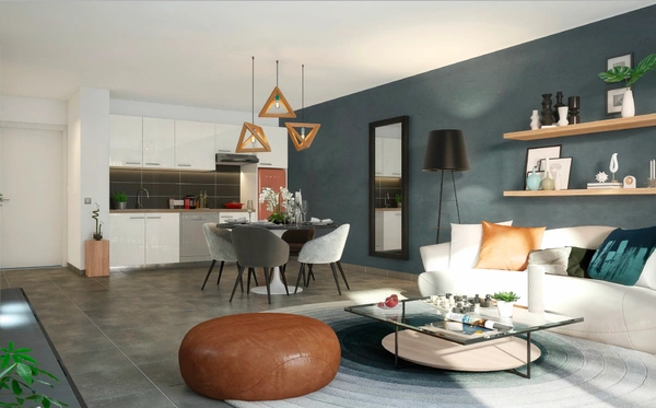 Appartement à vendre 2 pièces 47m2 - SERRIS (77) - balcon - parking
