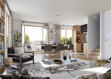 Dpt Seine et Marne (77), à vendre SERRIS appartement T4 de 101,03 m² - Rooftop 33m2