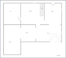 ATTIGNY (08) Maison de plain pied sur sous-sol total, 3 chambres, terrain environ 600m²