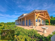 Maison avec piscine à vendre 5 pièces CARLA BAYLE (09) vue Pyrénées