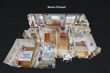 Duplex, on the top floor overlooking the port of Paimpol