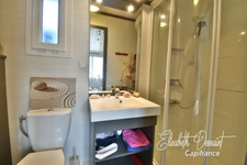 4-room chalet with veranda, private garden and swimming pool