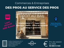 Droit Au Bail Local commercial à SAINT MAXIMIN LA SAINTE BAUME (83)