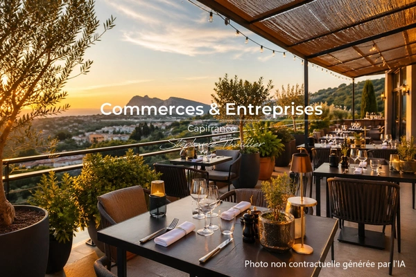 Fonds de commerce Restaurant bistronomique méridional terrasse panoramique à céder à PLAN DE CUQUES (13)