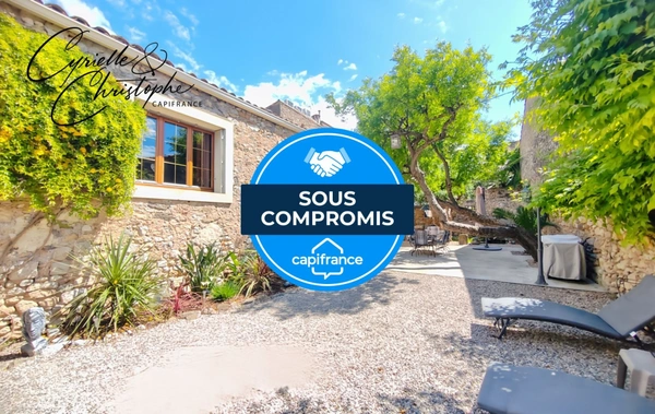 Dpt Hérault (34), à vendre à PAULHAN, maison vigneronne T5 205m² avec garage de 130m² et studio indépendant de 35m² - Terrain de 510 m2  